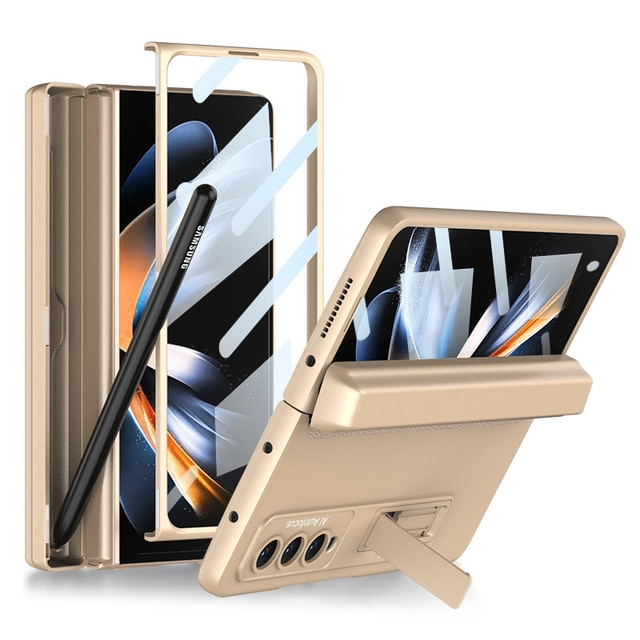 Fashion Magnetic Frame Case For Samsung Galaxy Z Fold 3 & 4 (FREE PEN GIFT) - casetiphone