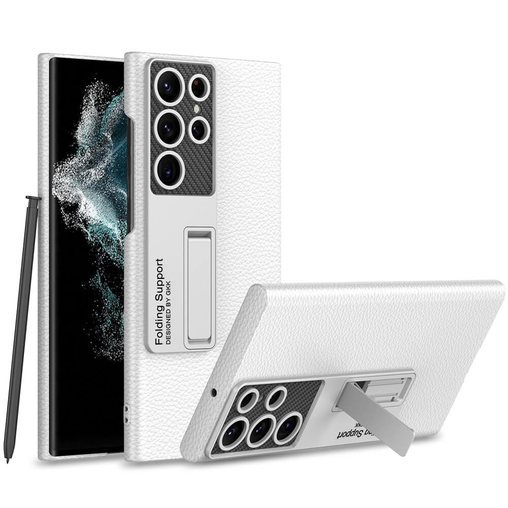 NEWEST Magnetic Holder Leather Case for Samsung Galaxy S22 Ultra 5G - casetiphone