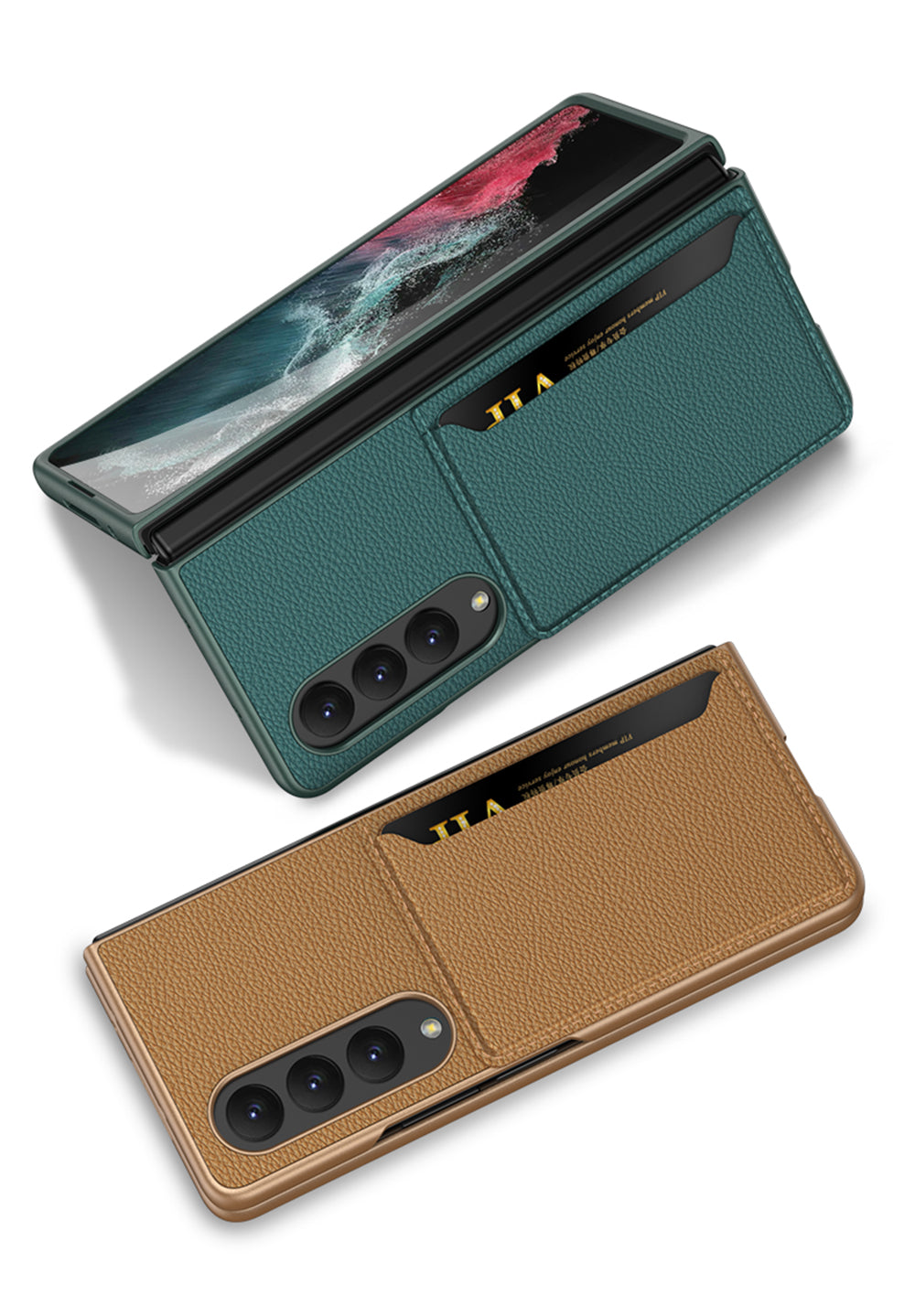 Samsung Z Fold4 5G Leather Cardholder Case - casetiphone