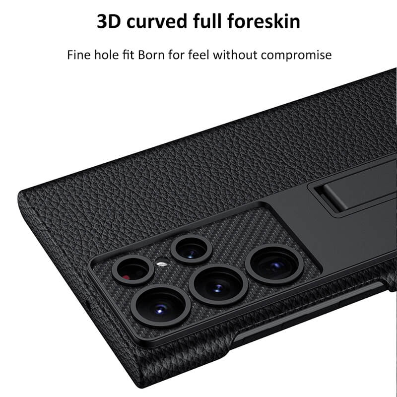 NEWEST Magnetic Holder Leather Case for Samsung Galaxy S22 Ultra 5G - casetiphone