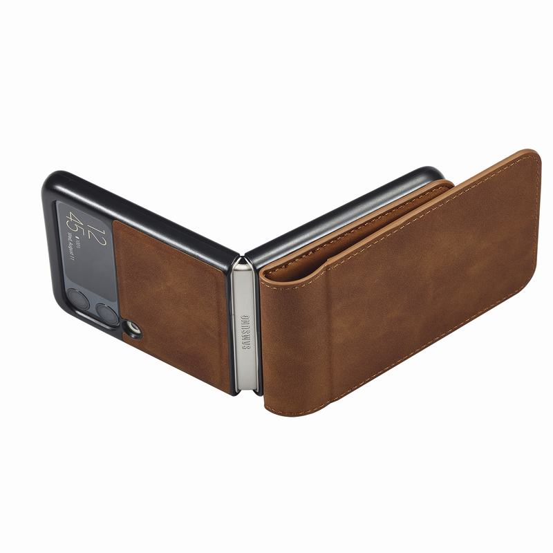 Luxury Leather Wallet Case For Samsung Galaxy Z Flip 5
