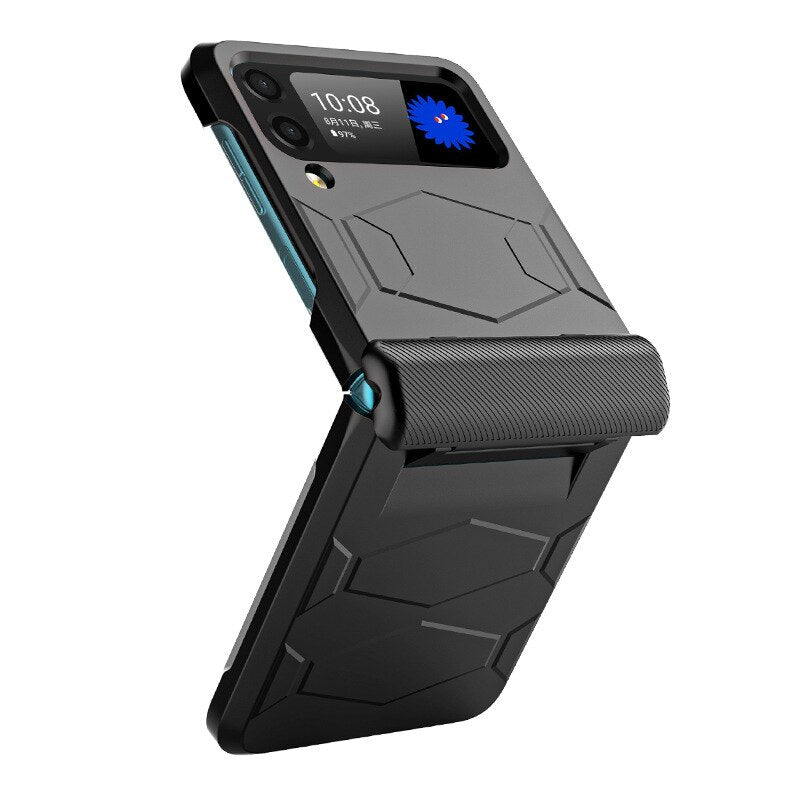 Hinge Full Protect Armor Hard Plastic PC Cover Z Flip4 Flip3 - casetiphone