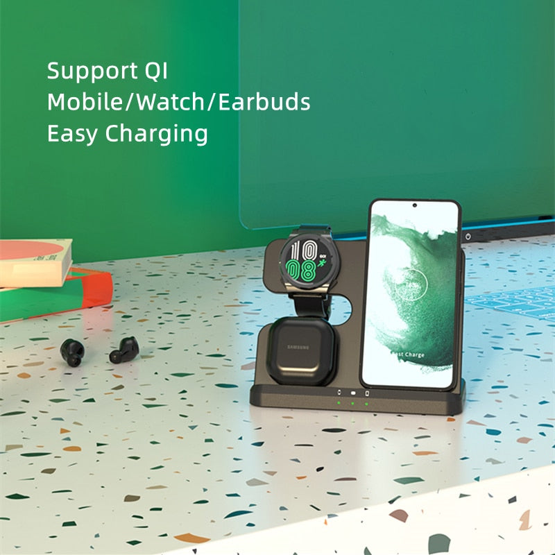 3 in 1 Wireless Charging Station for Galaxy Z Fold 4 - casetiphone
