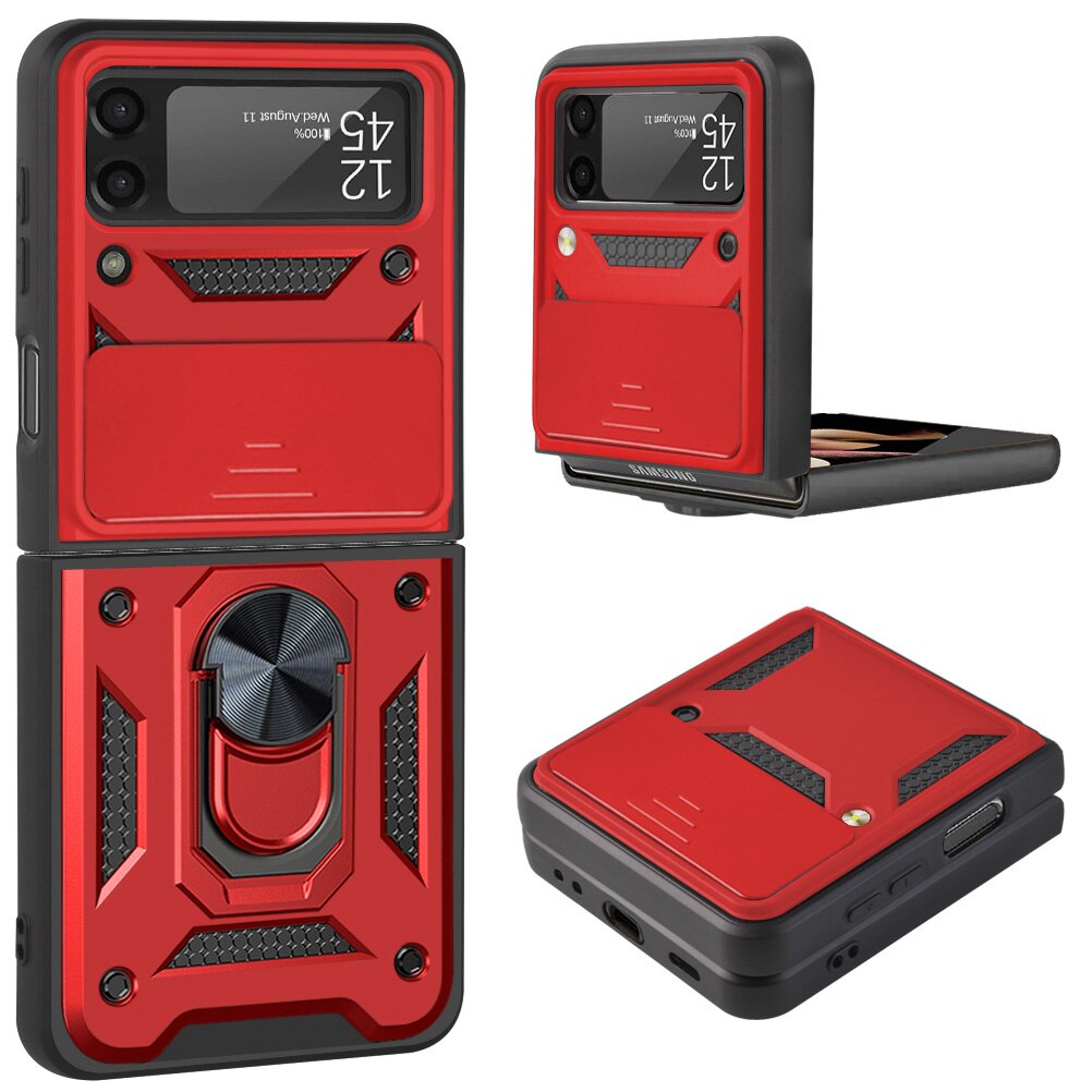 Magnetic Shockproof Case with Camera Cover For Samsung Galaxy Z Flip 4 - casetiphone