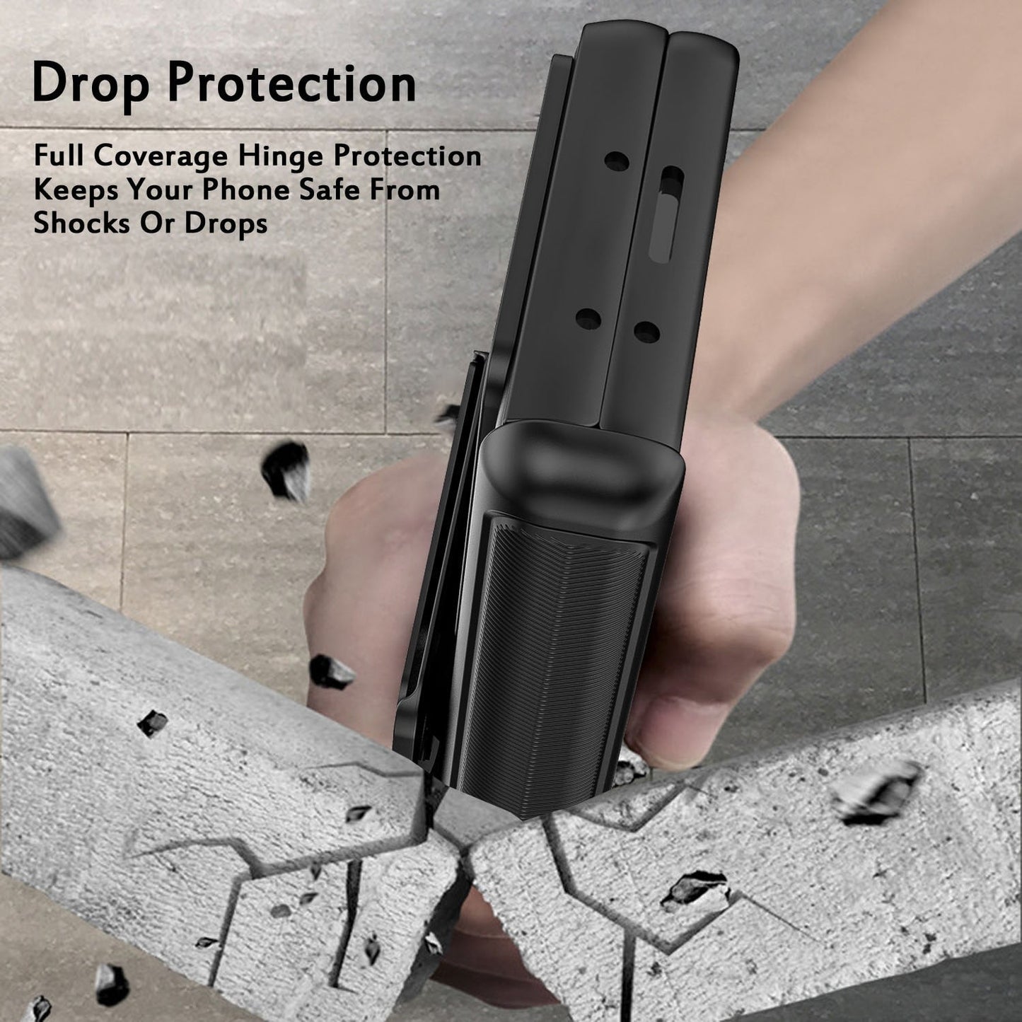 Slide Camera Cover with Leather Wallet For Samsung Galaxy Z Fold 5