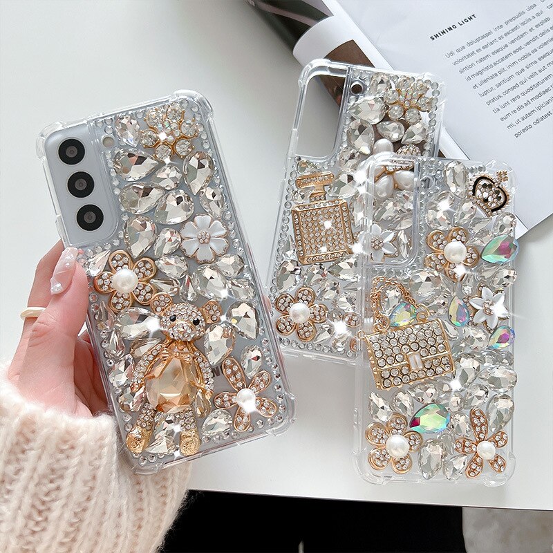 Luxury Diamond Phone Case For Samsung Galaxy S22 Series - casetiphone