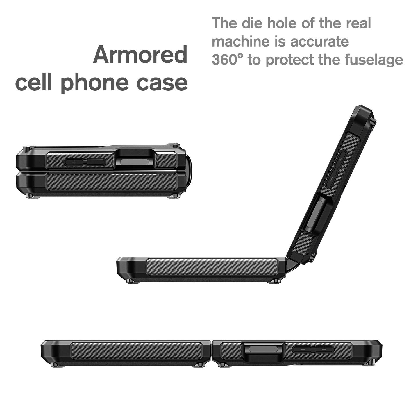 Shockproof Armor Case For Samsung Galaxy Z Flip 4 - casetiphone
