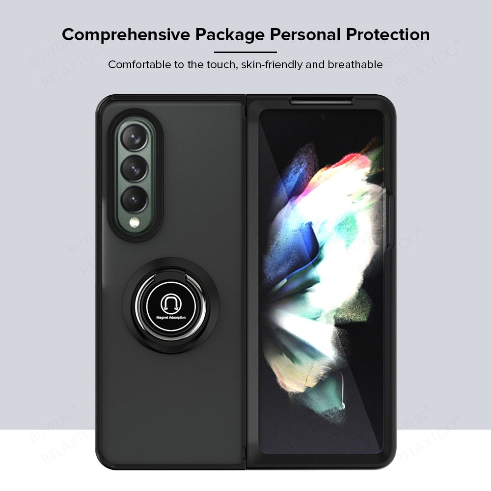 Magnet Holder Ring Armor Case For Samsung Galaxy Z Fold 4 - casetiphone