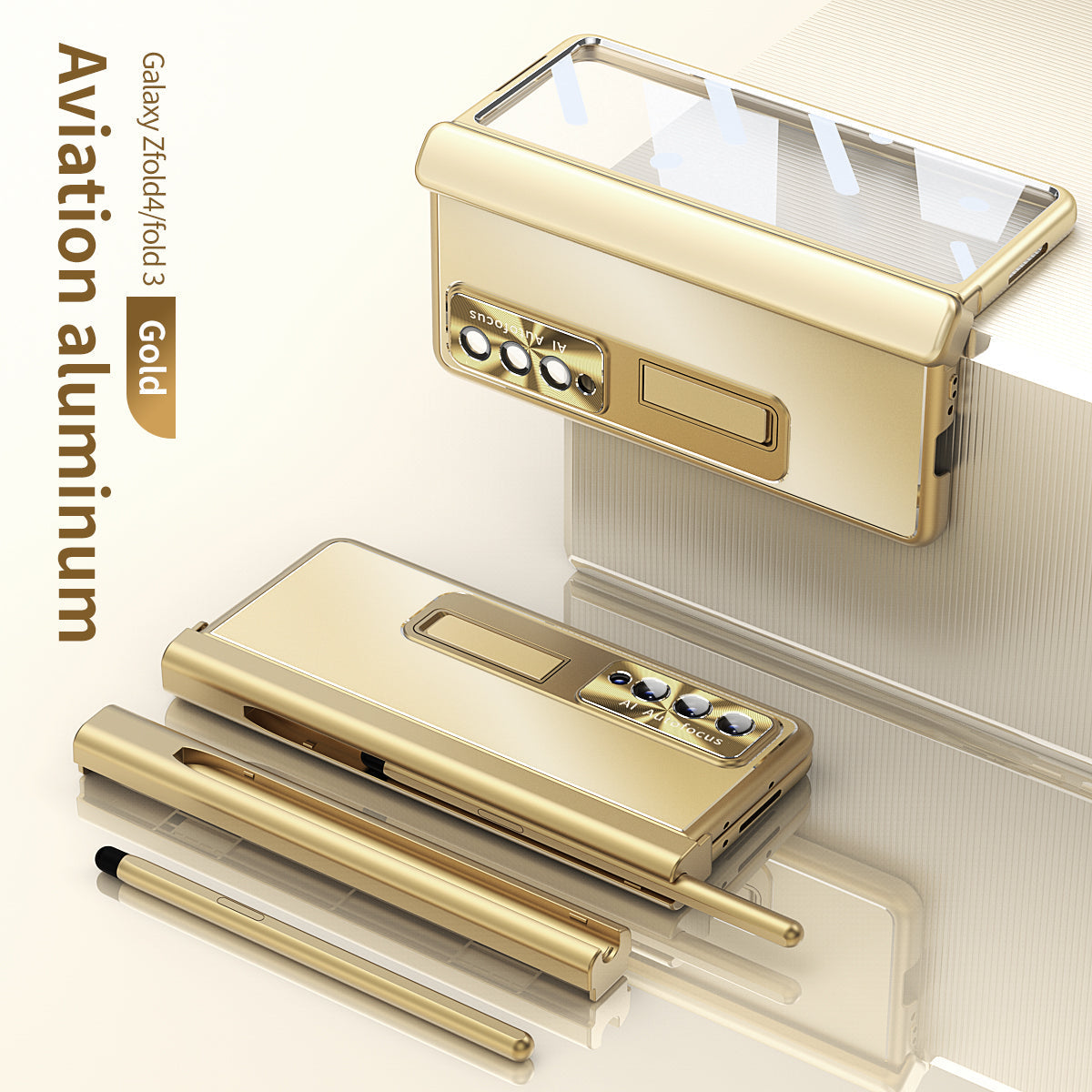 Aluminum Alloy Case for Samsung Galaxy Z Fold4 5G All-Inclusive Electroplating Cover - casetiphone