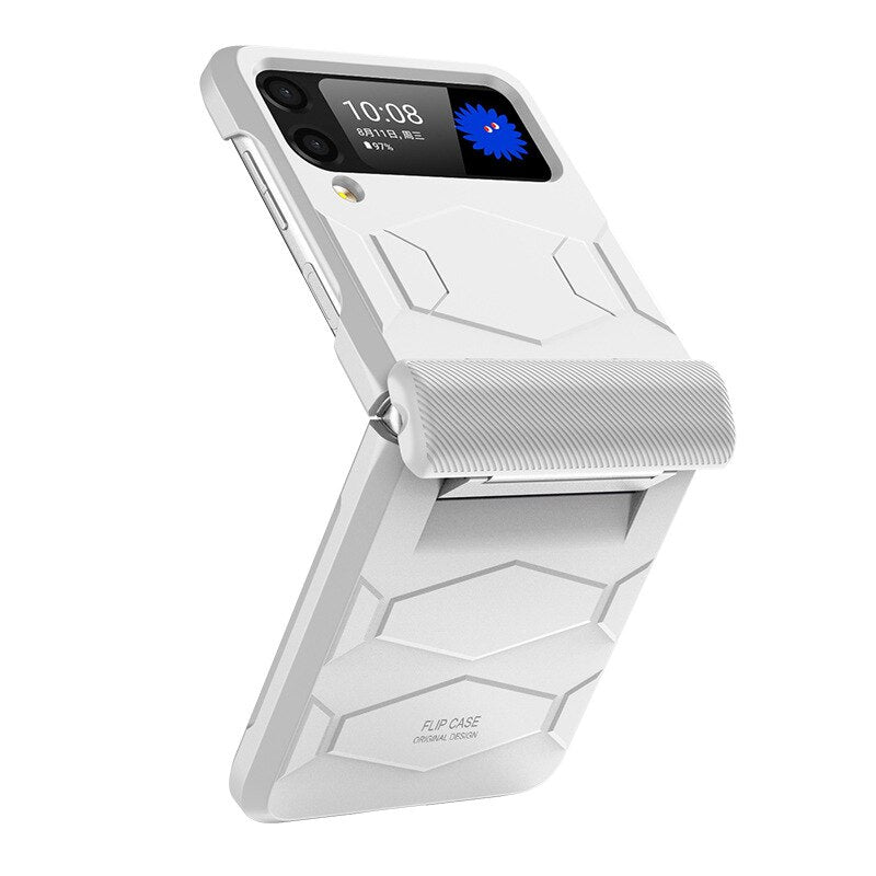 Hinge Full Protect Armor Hard Plastic PC Cover Z Flip4 Flip3 - casetiphone