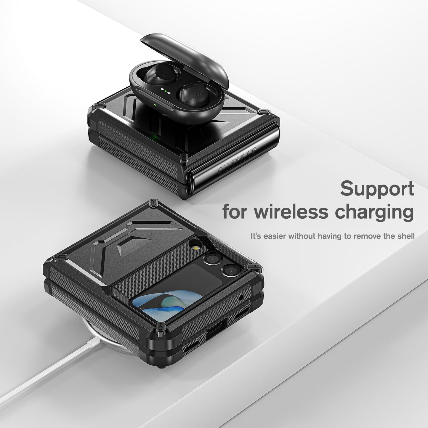 Shockproof Armor Case For Samsung Galaxy Z Flip 4 - casetiphone
