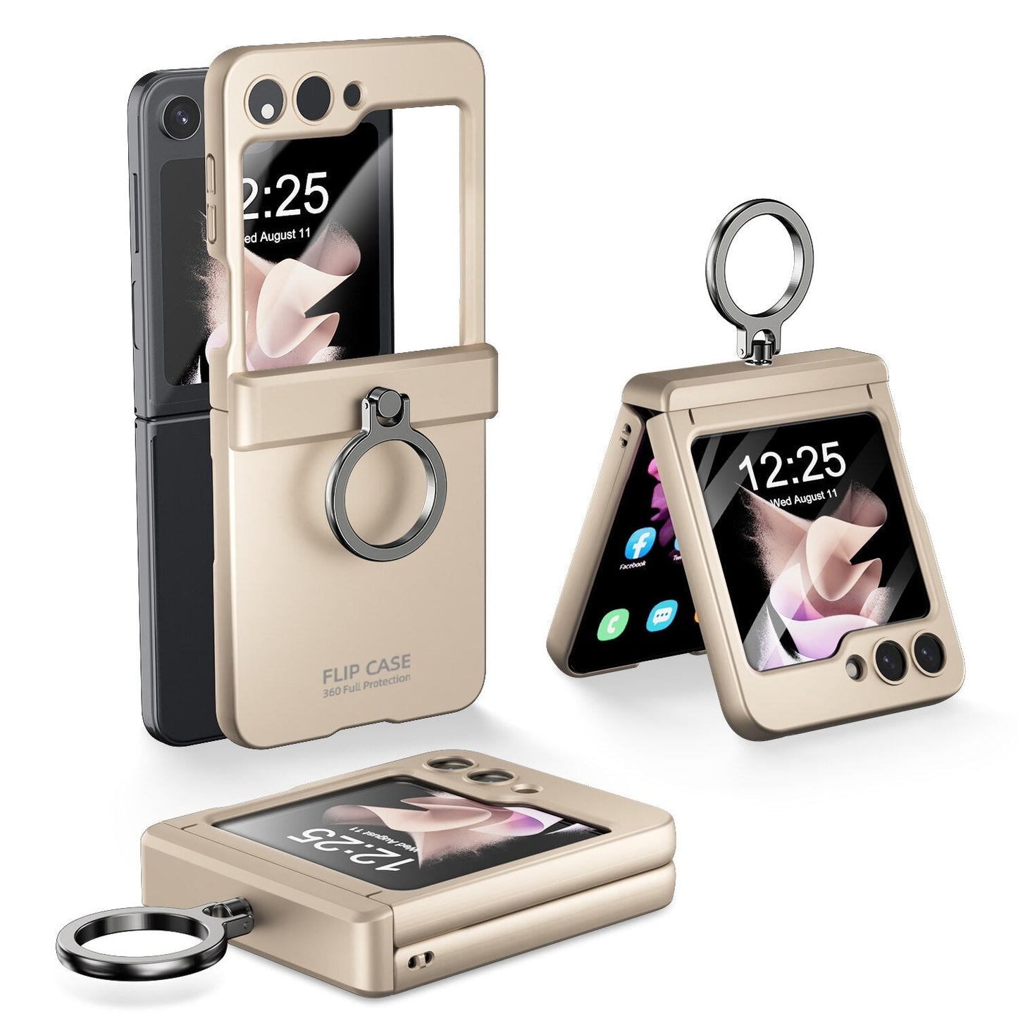 Shockproof Case with Ring Holder Bracket for Samsung Galaxy Z Flip 5
