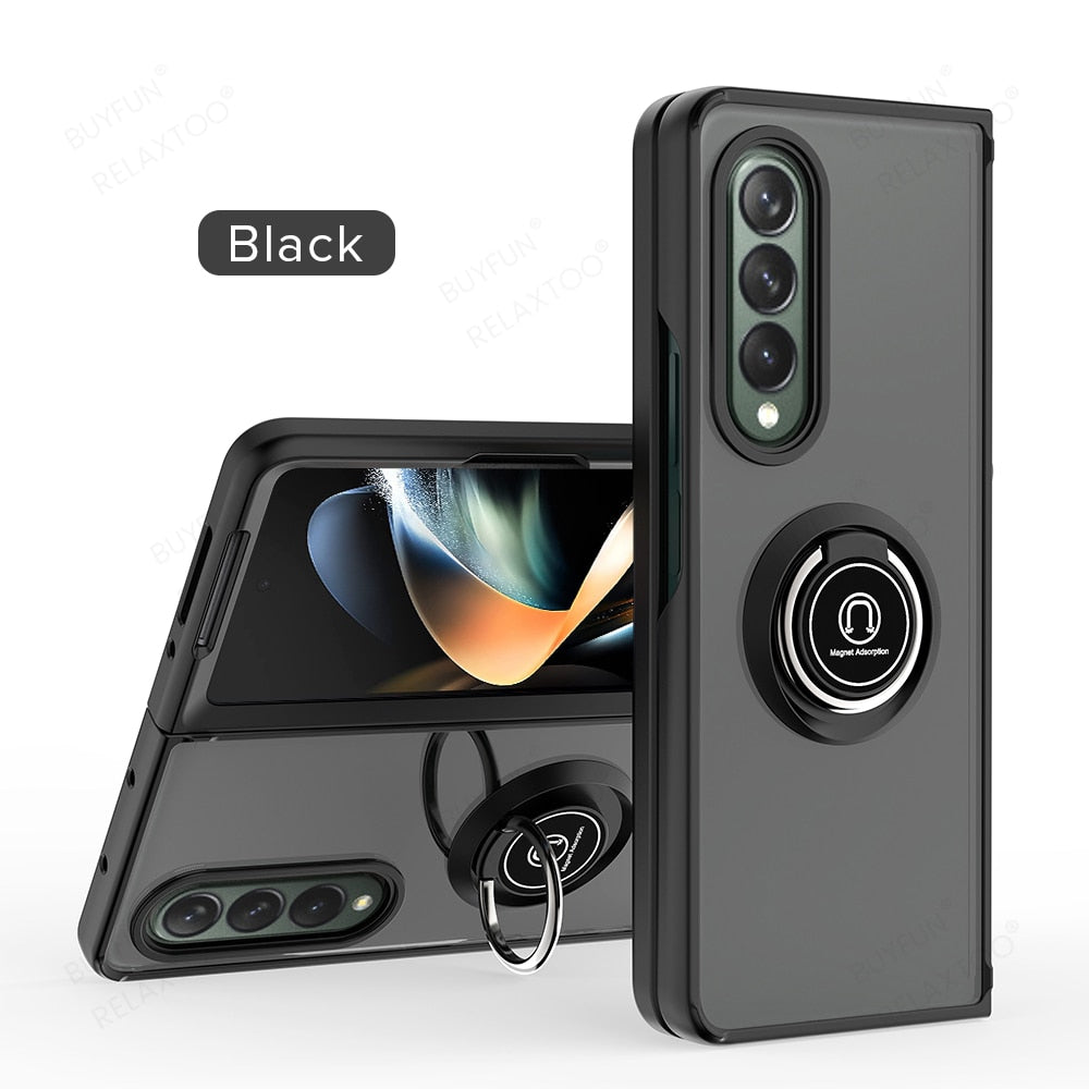 Magnet Holder Ring Armor Case For Samsung Galaxy Z Fold 4 - casetiphone