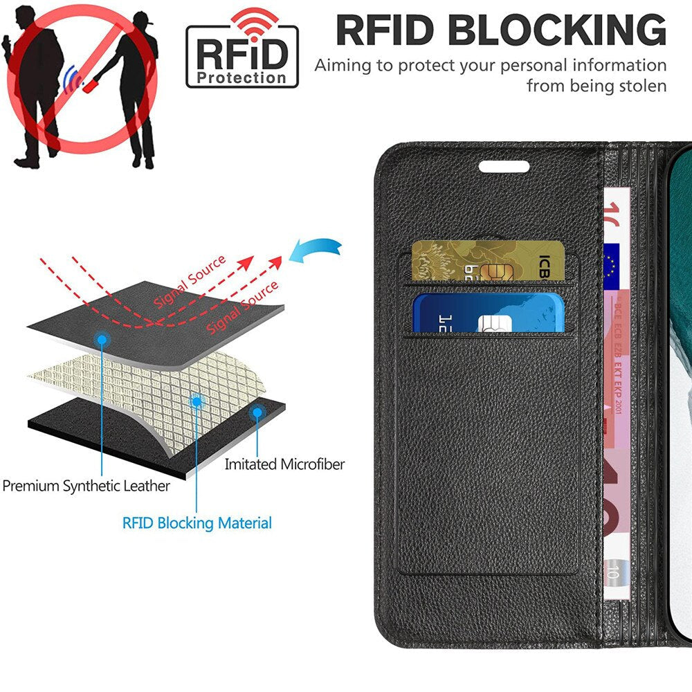 Luxury Leather Wallet Case for Samsung Galaxy S23 Series - casetiphone