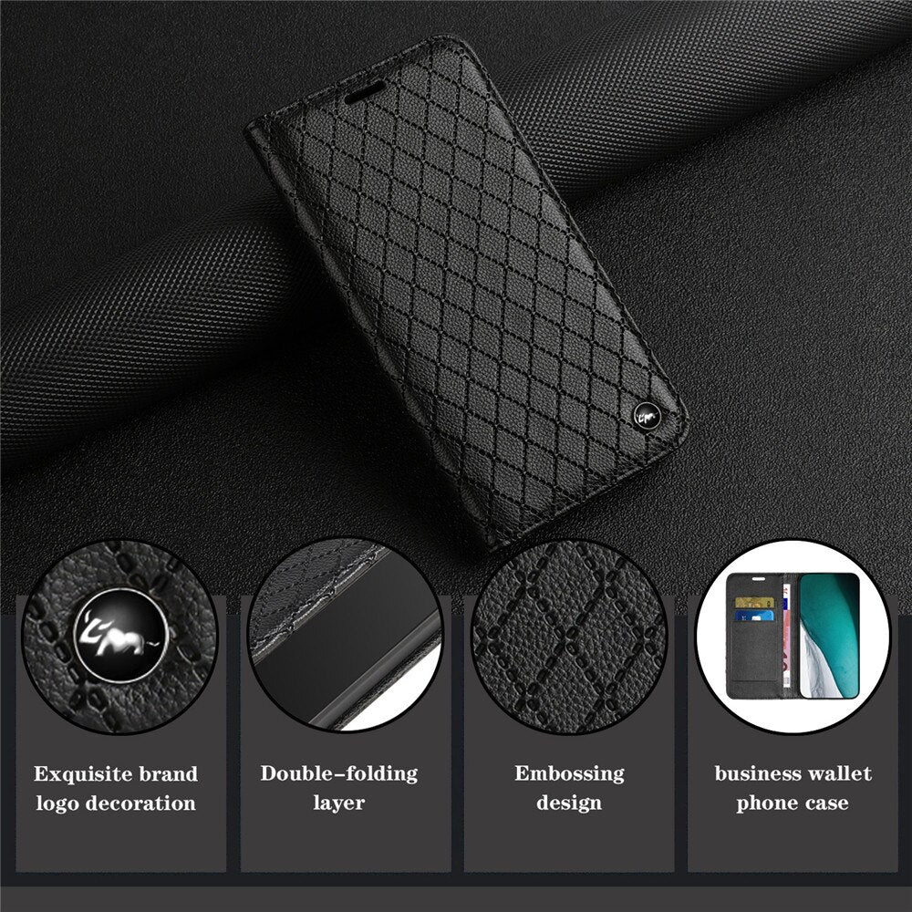 Luxury Leather Wallet Case for Samsung Galaxy S23 Series - casetiphone