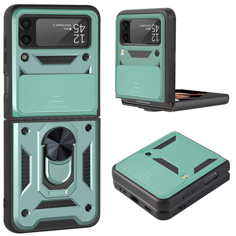 Magnetic Shockproof Case with Camera Cover For Samsung Galaxy Z Flip 4 - casetiphone