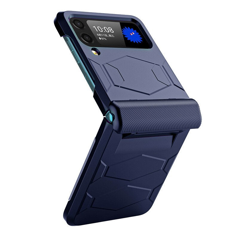 Hinge Full Protect Armor Hard Plastic PC Cover Z Flip4 Flip3 - casetiphone