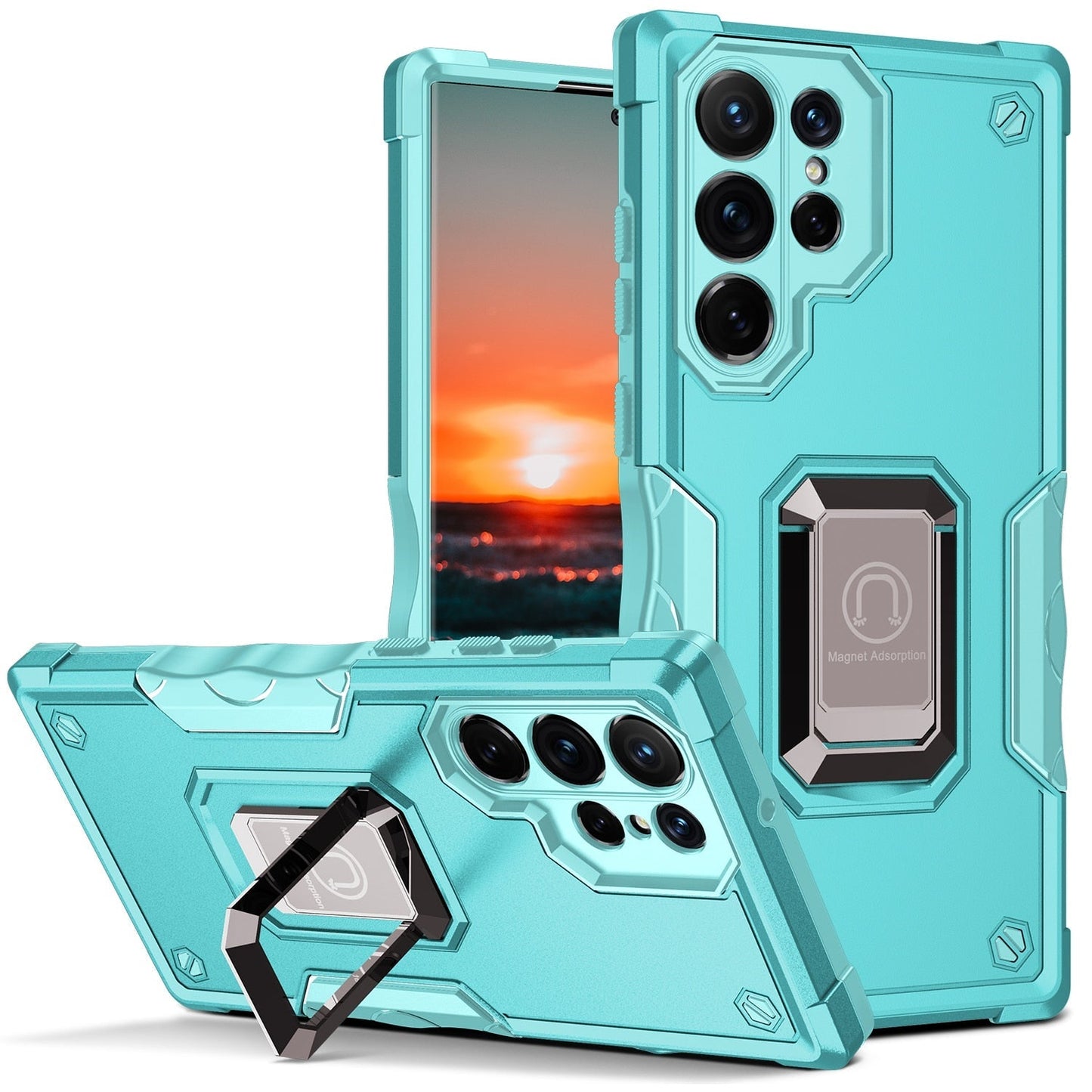 Anti-Drop Case with Ring Holder for Samsung Galaxy S23 Series - casetiphone