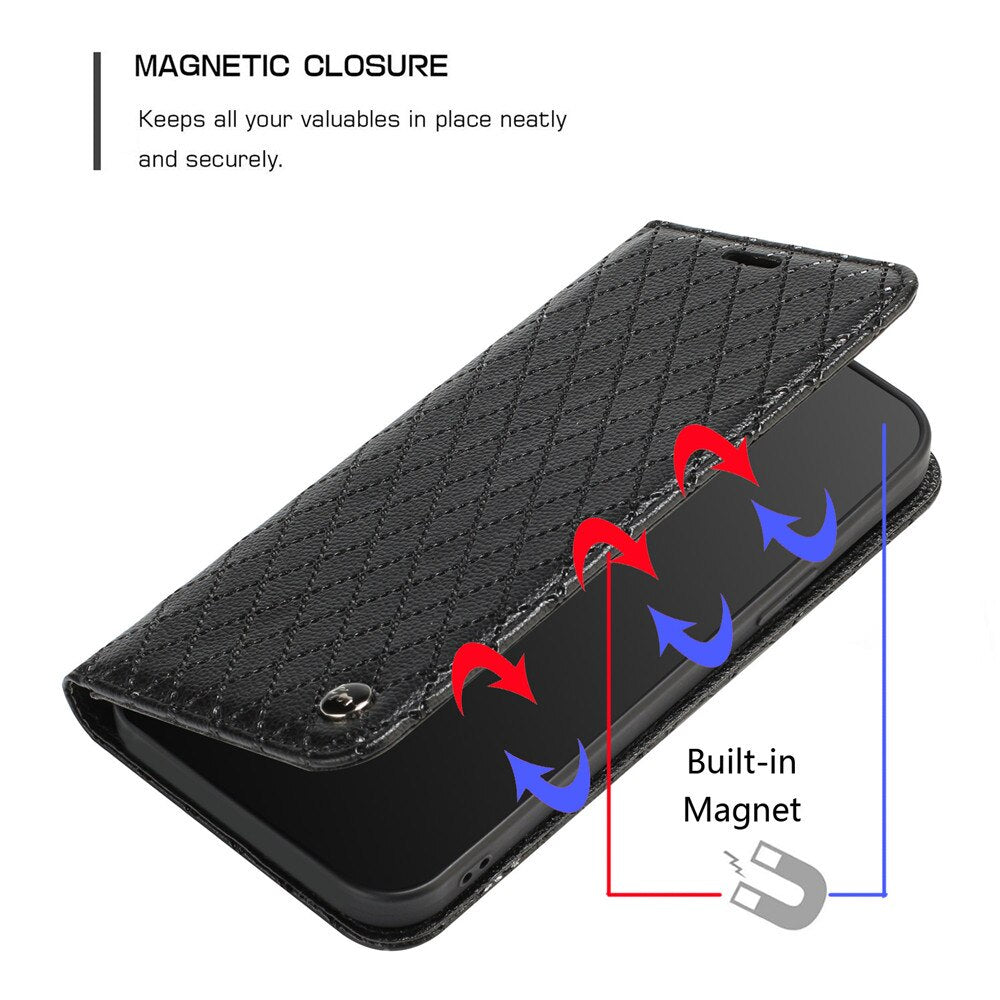 Luxury Leather Wallet Case for Samsung Galaxy S23 Series - casetiphone
