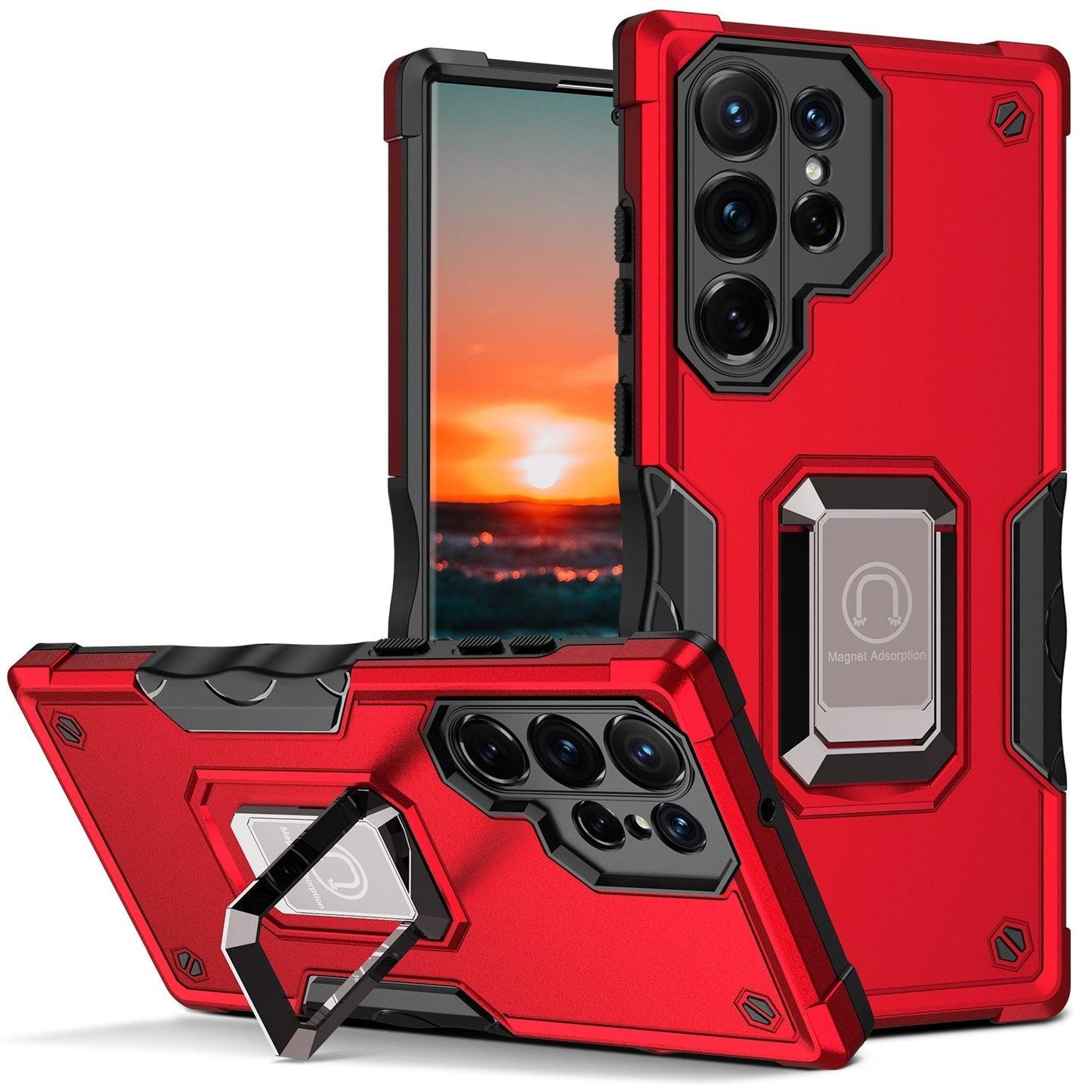 Anti-Drop Case with Ring Holder for Samsung Galaxy S23 Series - casetiphone