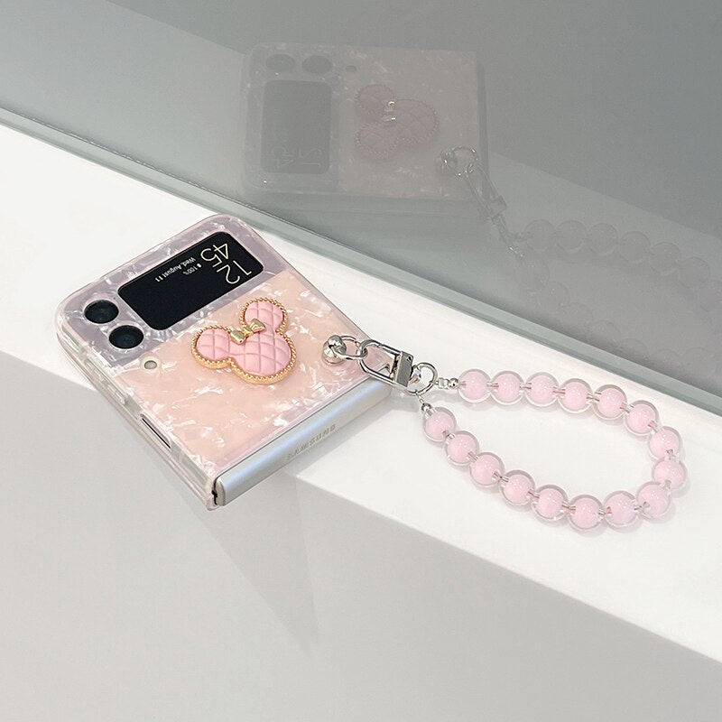 Cute Pink Phone case For Samsung Galaxy Z Flip 4, Z Flip 3 - casetiphone