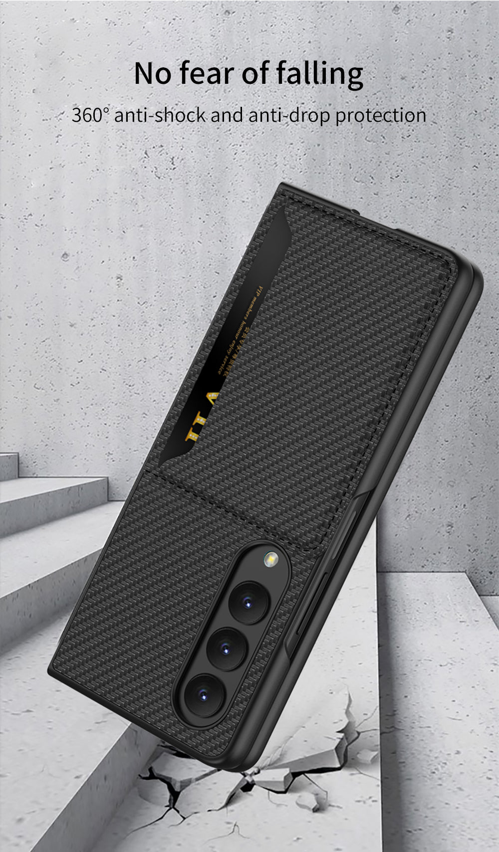 Samsung Z Fold4 5G Leather Cardholder Case - casetiphone