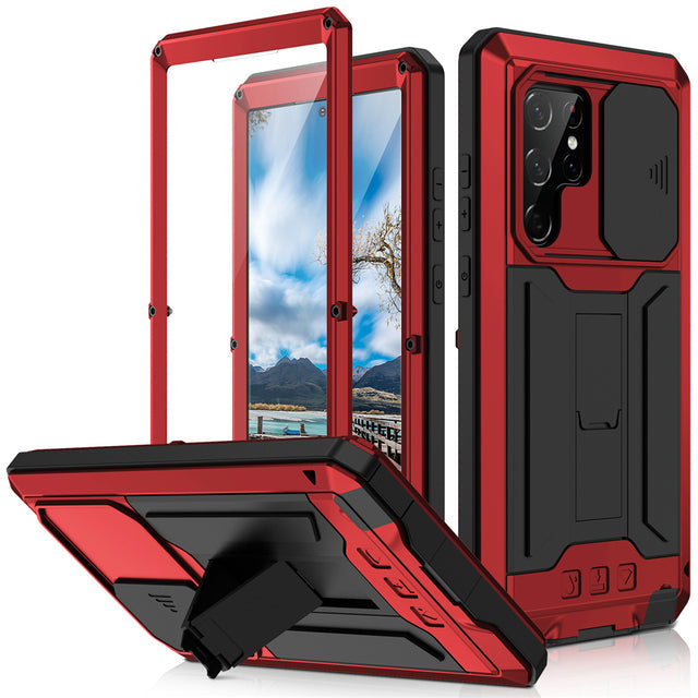 Metal Anti-fall With Stand Cover For Samsung Galaxy S22 Series - casetiphone
