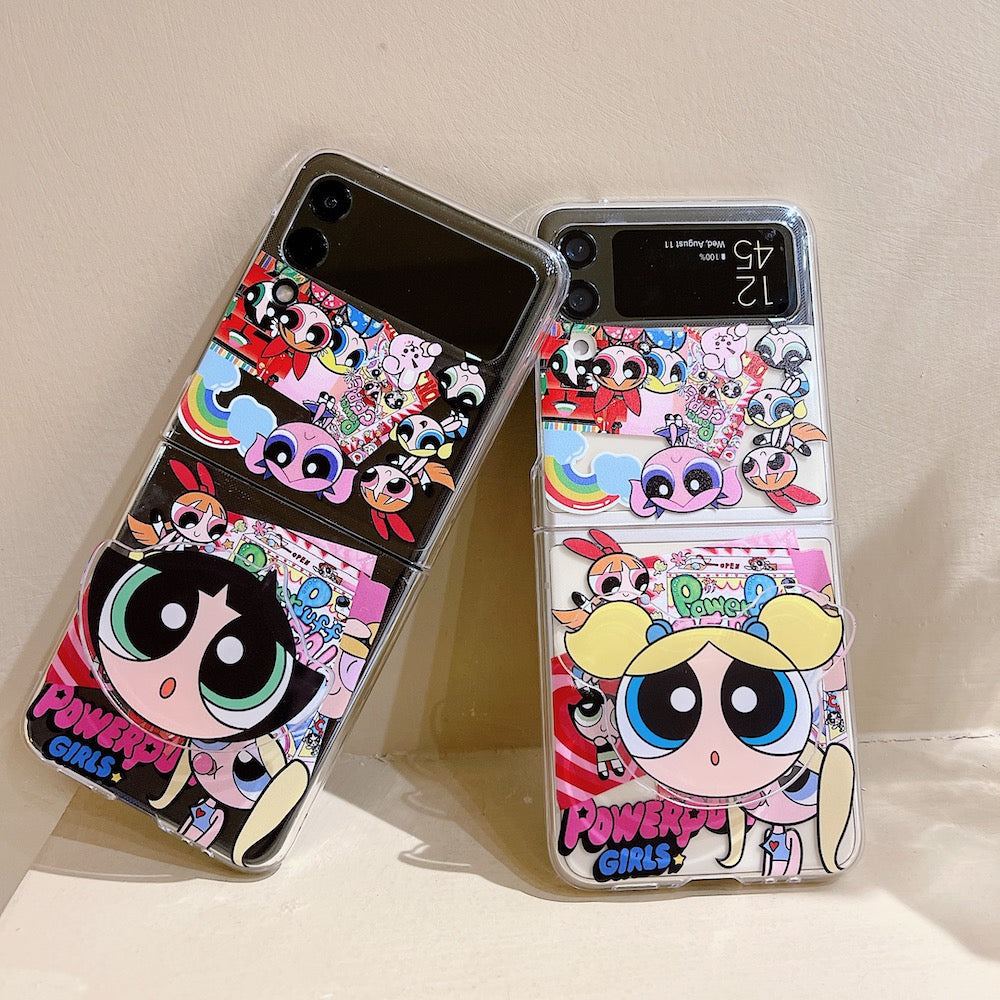 Cute Cartoon Bracket Case for Samsung Galaxy Z Flip 3 - casetiphone