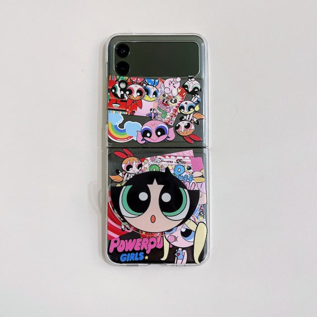 Cute Cartoon Bracket Case for Samsung Galaxy Z Flip 3 - casetiphone