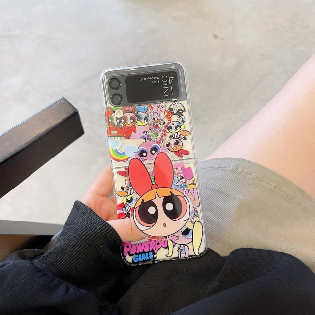 Cute Cartoon Bracket Case for Samsung Galaxy Z Flip 3 - casetiphone