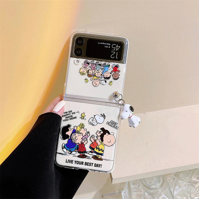 Cute Cartoon Doll Phone Case for Samsung Galaxy Z Flip 3 - casetiphone