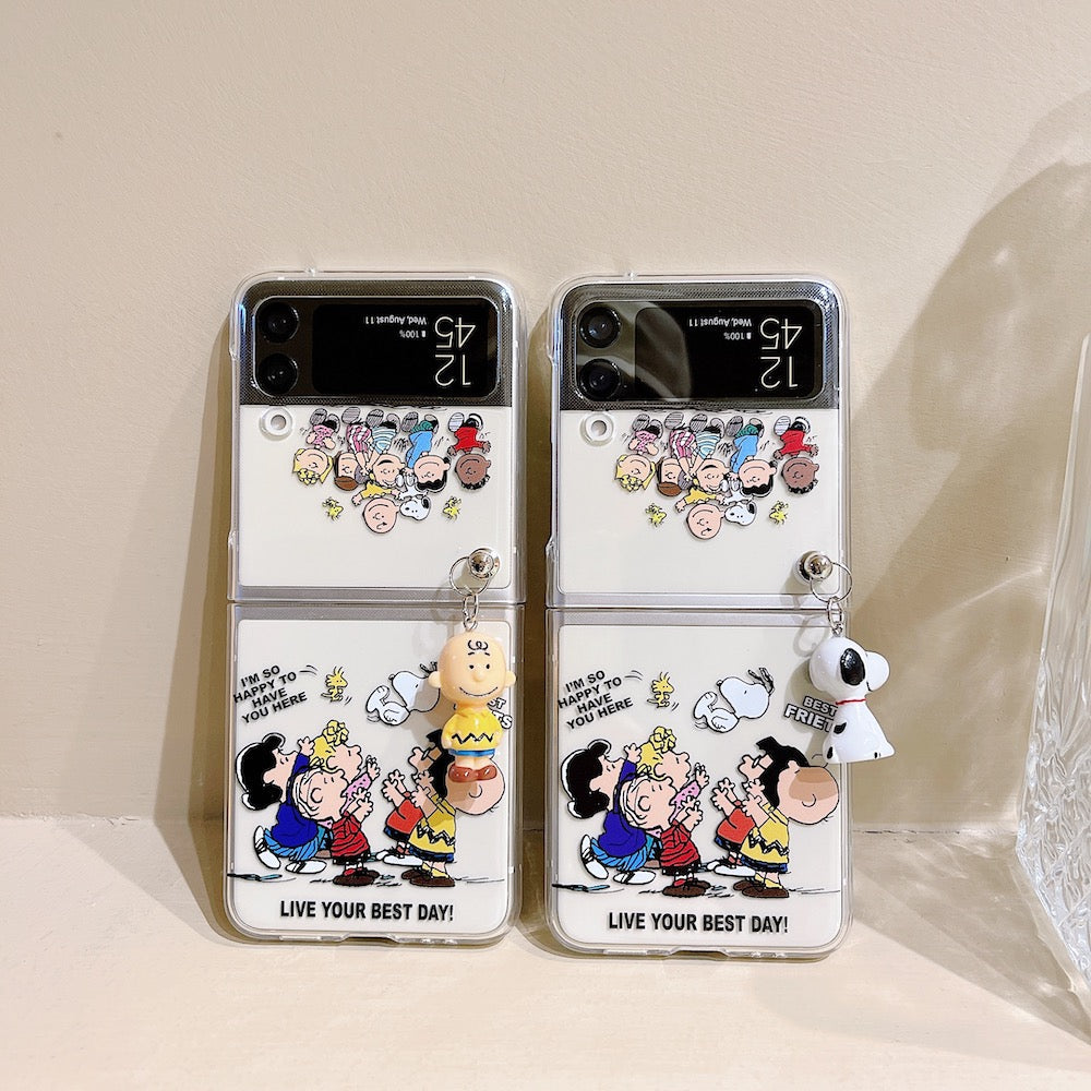 Cute Cartoon Doll Phone Case for Samsung Galaxy Z Flip 3 - casetiphone