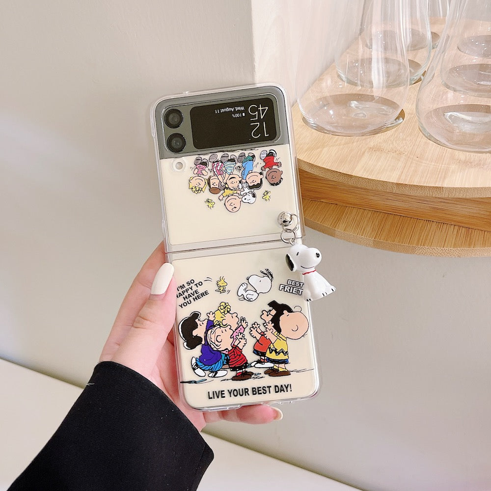 Cute Cartoon Doll Phone Case for Samsung Galaxy Z Flip 3 - casetiphone