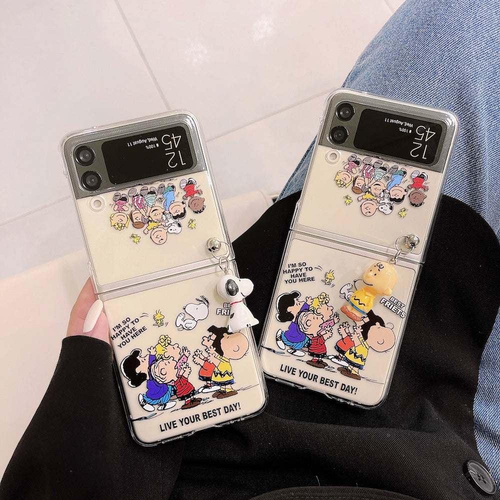 Cute Cartoon Doll Phone Case for Samsung Galaxy Z Flip 3 - casetiphone