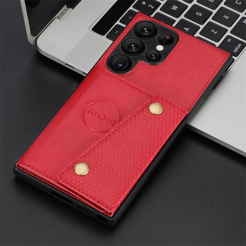 Magnetic Card Slot Wallet Case For Samsung S23 Series