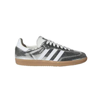 Samba OG Silver Metallic Cracked Leather
