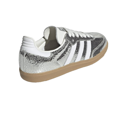 Samba OG Silver Metallic Cracked Leather