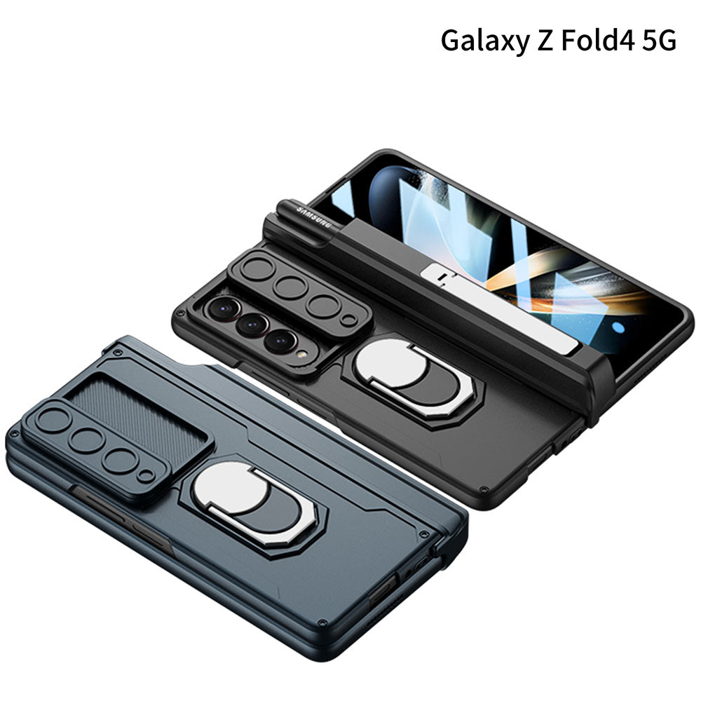 Magnetic Folding Armor Protective Case For Samsung Galaxy Z Fold 4 5G With Back Screen Protector - casetiphone