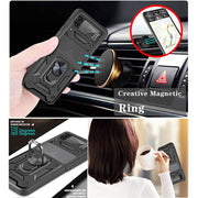 Drop Tested Cover with Magnetic Kickstand Car Mount Protective Case for Samsung Galaxy Z Flip4 Flip3 5G - casetiphone