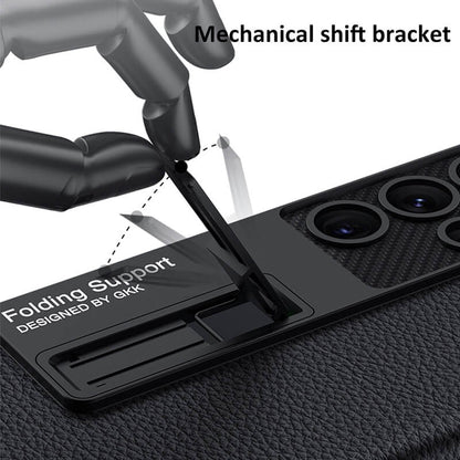 NEWEST Magnetic Holder Leather Case for Samsung Galaxy S22 Ultra 5G - casetiphone