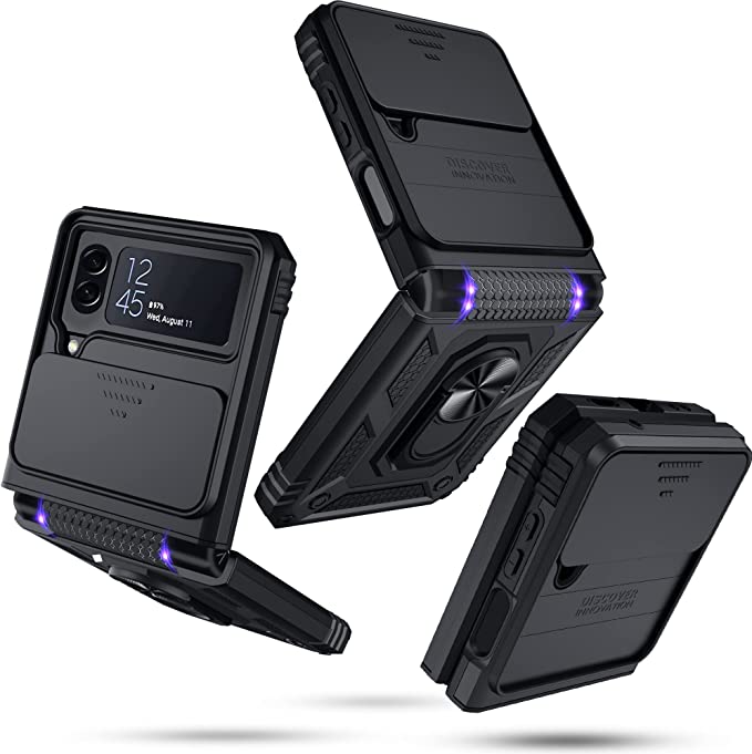 Magnetic Shockproof Case with Camera Cover For Samsung Galaxy Z Flip 4 - casetiphone
