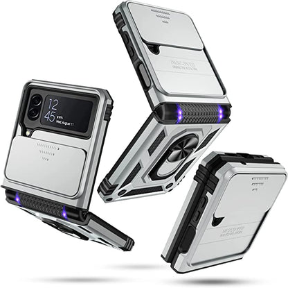 Magnetic Shockproof Case with Camera Cover For Samsung Galaxy Z Flip 4 - casetiphone