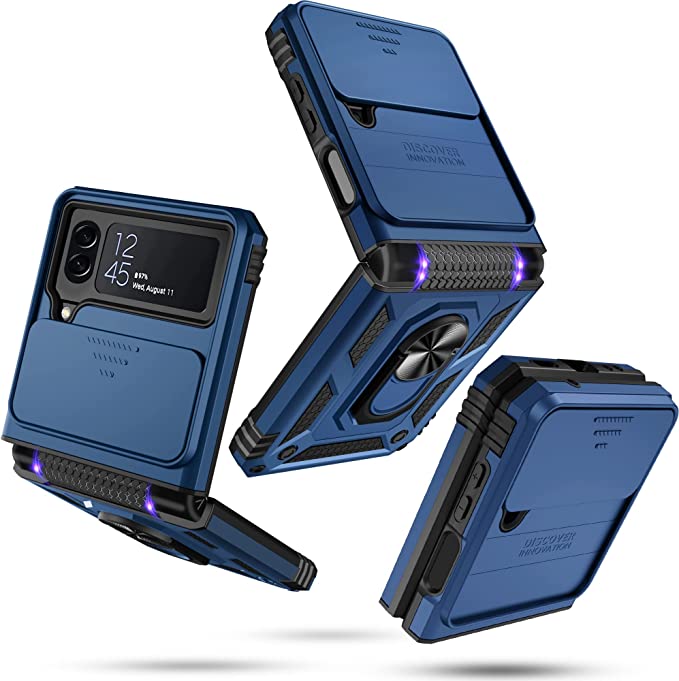 Magnetic Shockproof Case with Camera Cover For Samsung Galaxy Z Flip 4 - casetiphone