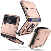 Magnetic Shockproof Case with Camera Cover For Samsung Galaxy Z Flip 4 - casetiphone