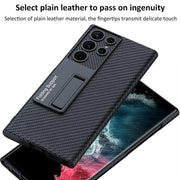 NEWEST Magnetic Holder Leather Case for Samsung Galaxy S22 Ultra 5G - casetiphone