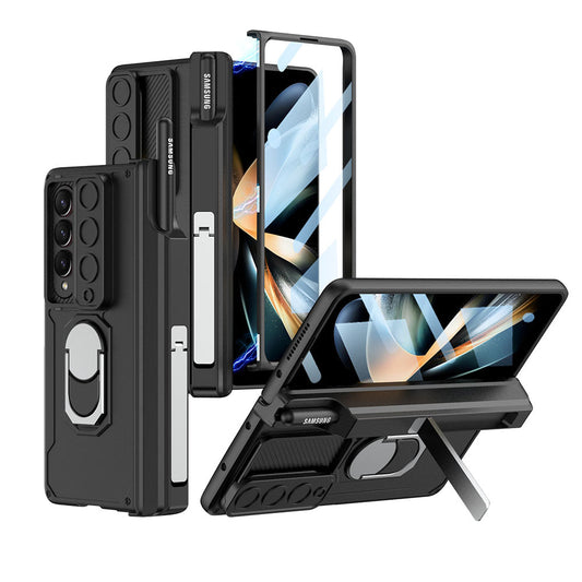 Magnetic Folding Armor Protective Case For Samsung Galaxy Z Fold 4 5G With Back Screen Protector - casetiphone