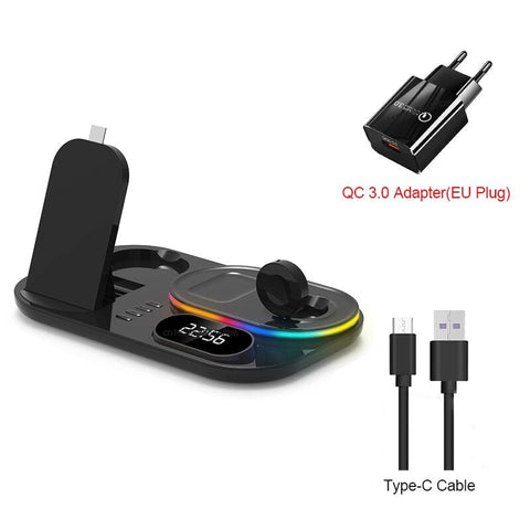 3 in 1 Qi-Certified Fast Wireless Charger Station For Samsung Devices - casetiphone