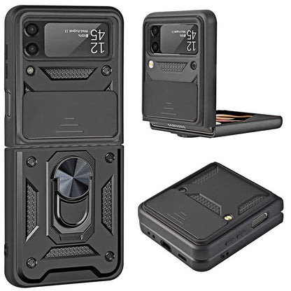 Drop Tested Cover with Magnetic Kickstand Car Mount Protective Case for Samsung Galaxy Z Flip4 Flip3 5G - casetiphone