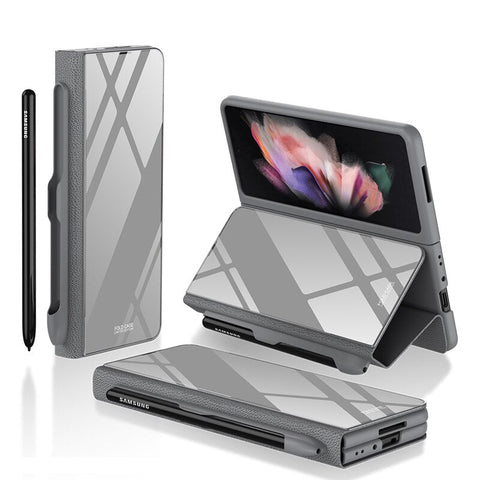 Pen Slot Holder Flip Leather Case For Samsung Galaxy Z Fold 4 5G - casetiphone