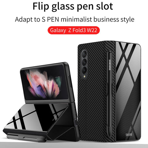 Pen Slot Holder Flip Leather Case For Samsung Galaxy Z Fold 4 5G - casetiphone